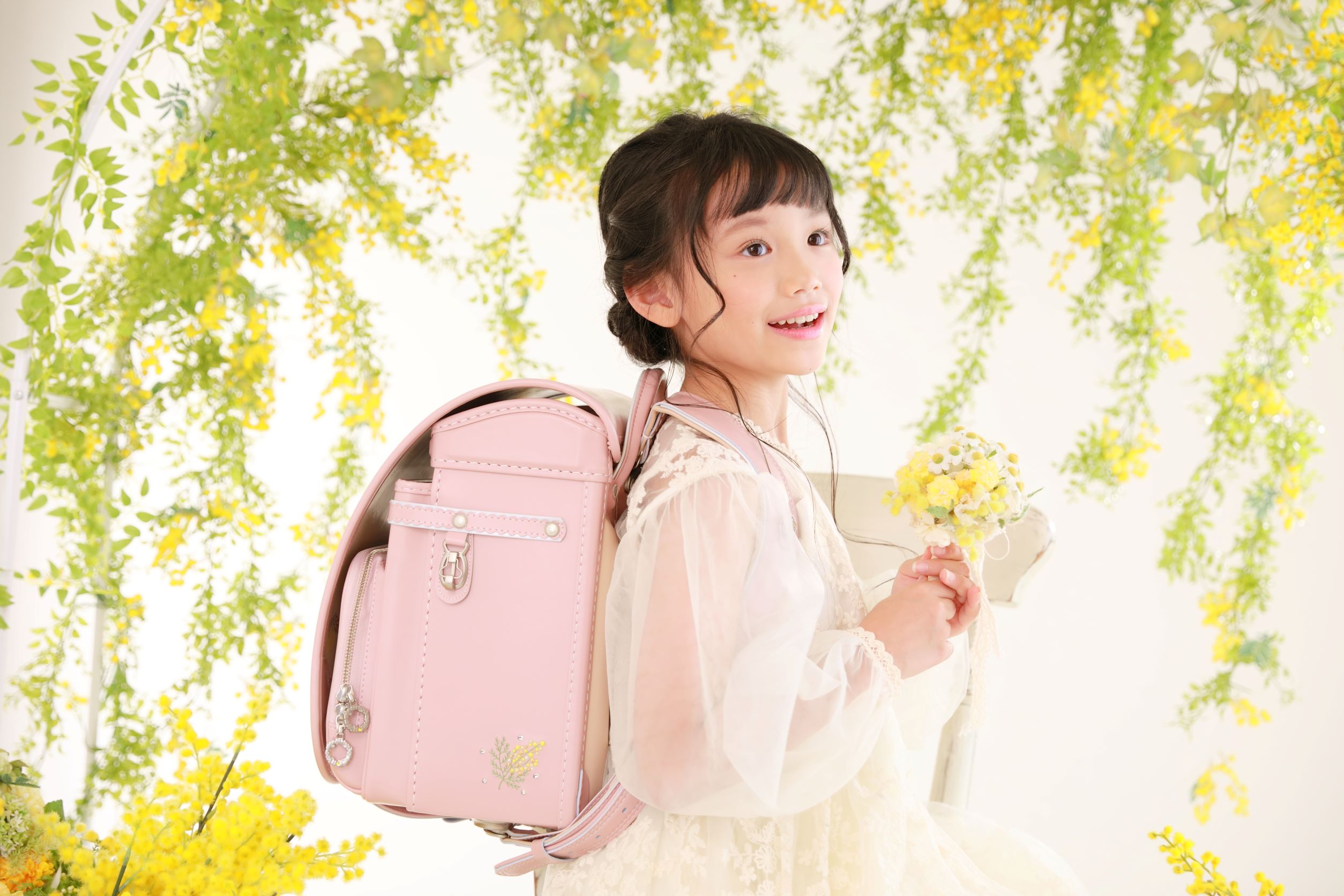 ランドセル 新品 べべＢＥＢＥ シャノワール 猫 ピンク-